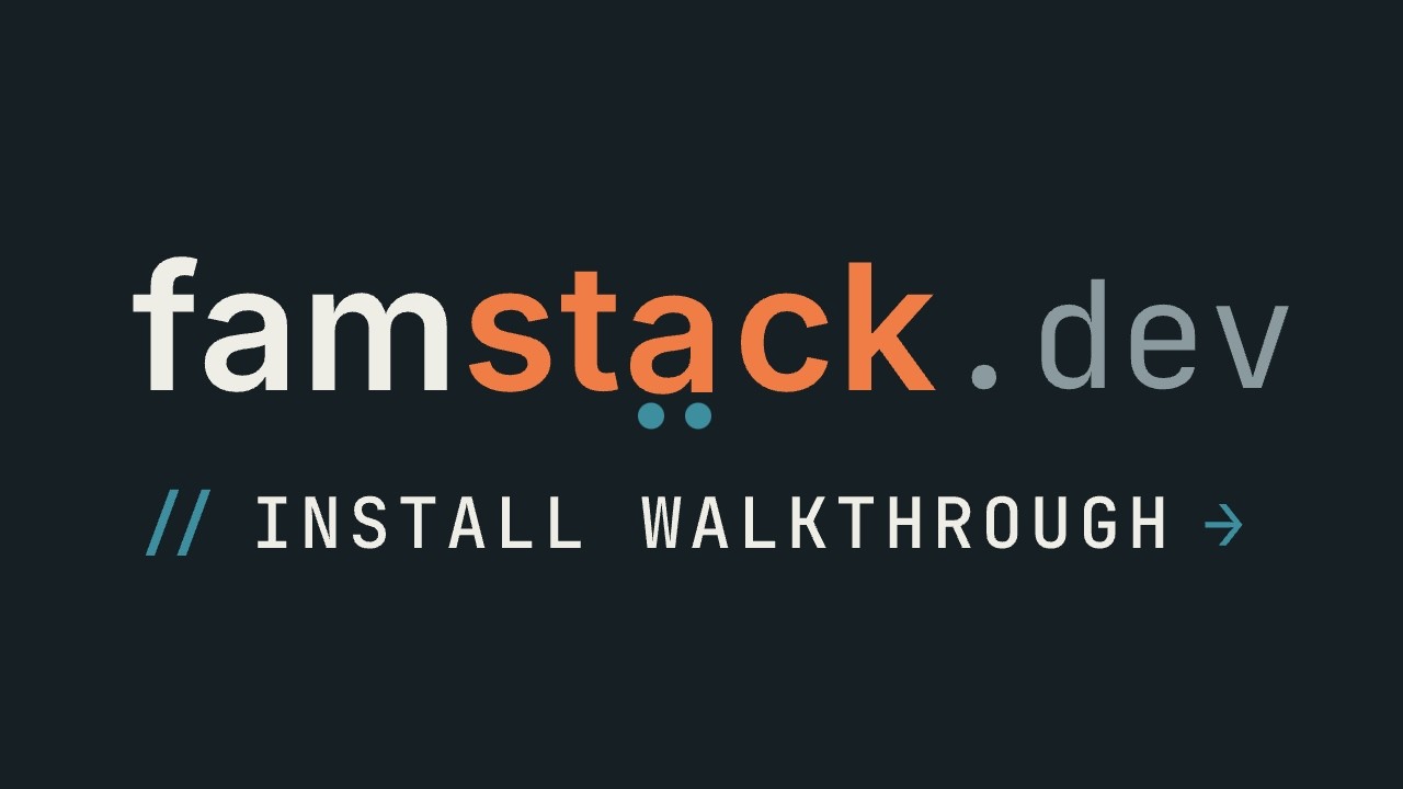 famstack 0.2.1 install walkthrough on YouTube